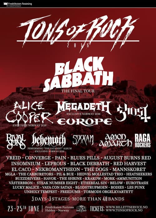 Tons of Rock 2016